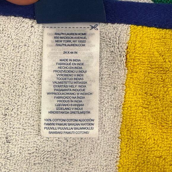 POLO Ralph Lauren Official 2024 US Open Tennis Player Towel 24x44in - Picture 10 of 12